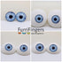Glass Cabochon Iris Puppet Eyes - ICED - FurriFingers
